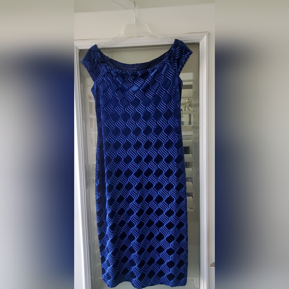 Scott McClintock Sapphire Blue Dress